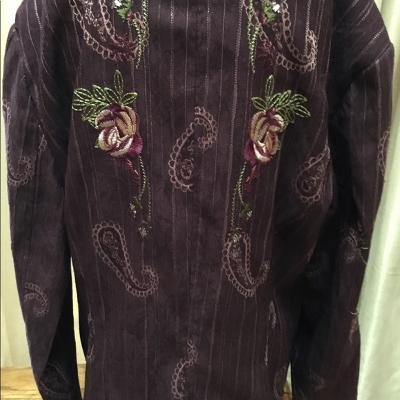 Elegant purple structured jacket - Picture 7 of 7